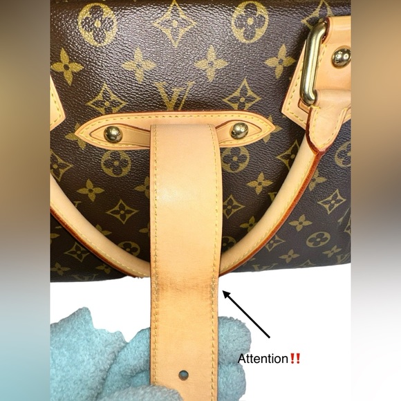 121 Preloved Louis Vuitton LV Monogram Manhattan GM ($$ Marked Down 2/11/25) - Picture 13 of 14